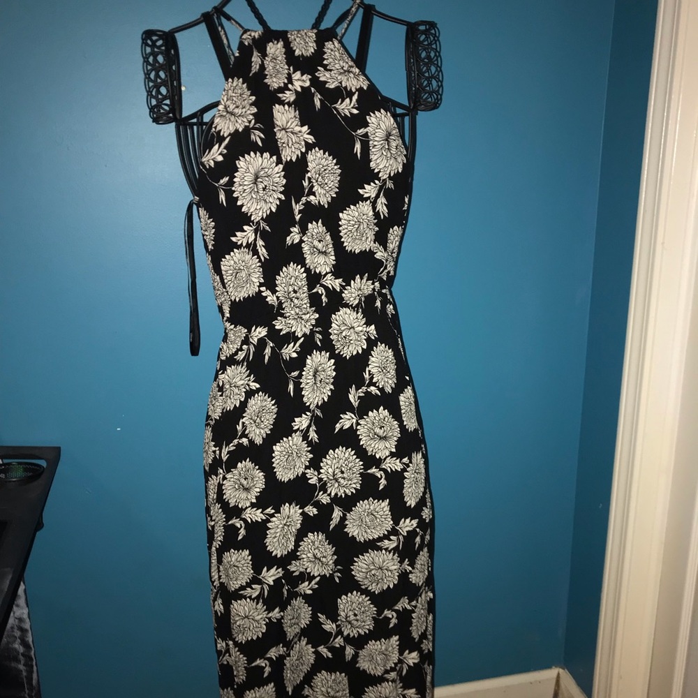 flower maxi dress